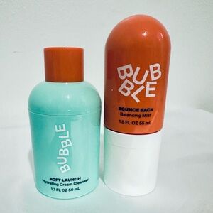 Bubble Soft Launch Hydrating Cream Cleanser and Bounce Back Balancing Mist Set